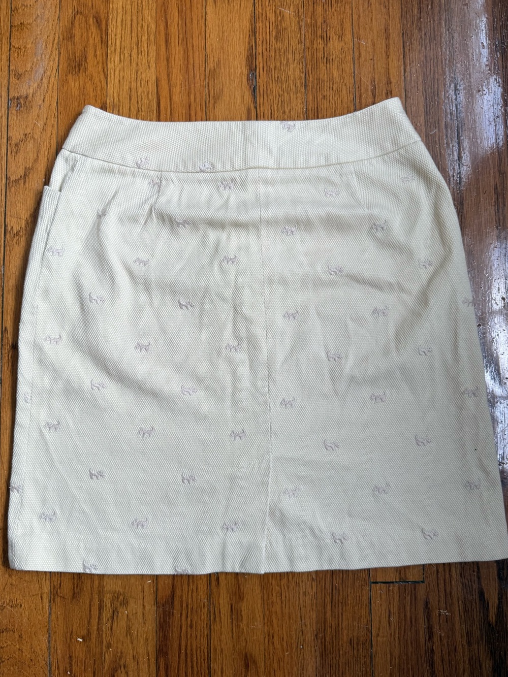 J McLaughlin Scottie dog beige skirt - Picture 4 of 4